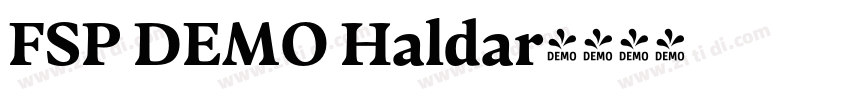 FSP DEMO Haldar字体转换 FSP DEMO Haldar字体转换